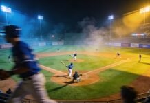 Super Catholic Snub? MLB Exec CAUGHT ON TAPE… Baseball game in progress at night with players on the field